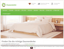 Tablet Screenshot of daunendecke.org